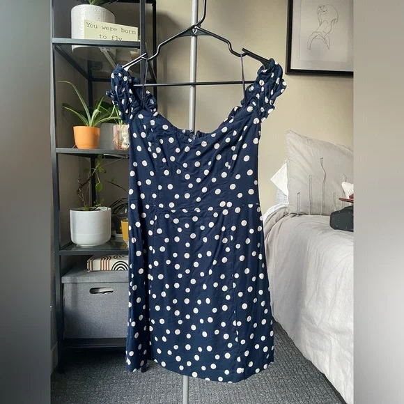 Abercrombie Off-The-Shoulder Corset Mini Dress